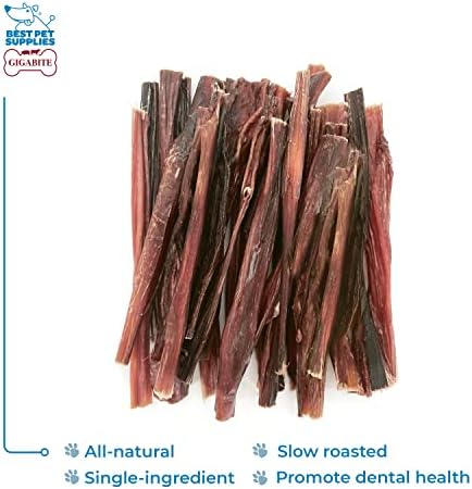 GigaBite Bully Sticks for Dogs All Natural Beef Pizzle Dog Chews, Odor & Rawhide Free Dog Treats, Long Lasting High Protein Chews Digestible Dental Dog Treat - Sticks (Slim 6"), Pack of 25 - Image 2