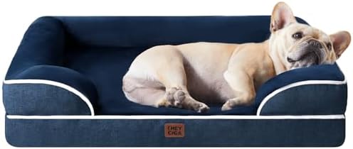 EHEYCIGA Orthopedic Dog Bed Medium Size Dog, Waterproof Washable Pet Beds by EHEYCIGA