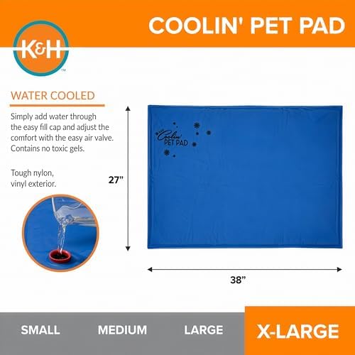 K&H Dog Cooling Mat, Coolin' Pet Pad - X-Large 38x27in Chill Blue - Image 2
