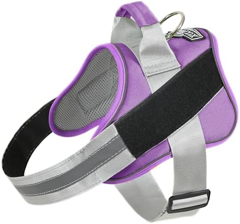 Bolux Dog Harness, No-Pull Reflective Dog Vest, Breathable Adjustable Pet Harness with Handle for Outdoor Walking - No More Pulling, Tugging or Choking (Lavender, Small (Pack of 1)) by Bolux