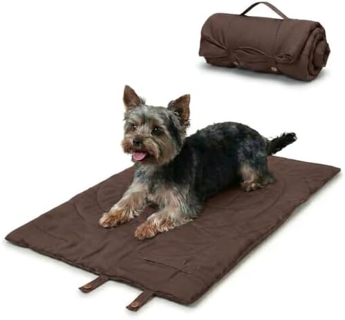 Lightly Padded Roll-Up Travel Dog Mat Settle & Place Training by Unknown
