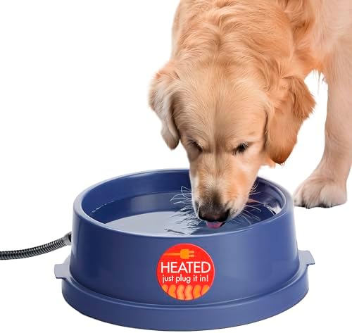 K&H Heated Water Bowl, Thermal-Bowl for Cats & Dogs, Safety Listed, 25W by KHPetProducts
