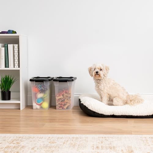 IRIS USA Dog Food Storage Container, 2-Pack, Up to 10 lbs, Black - Image 6