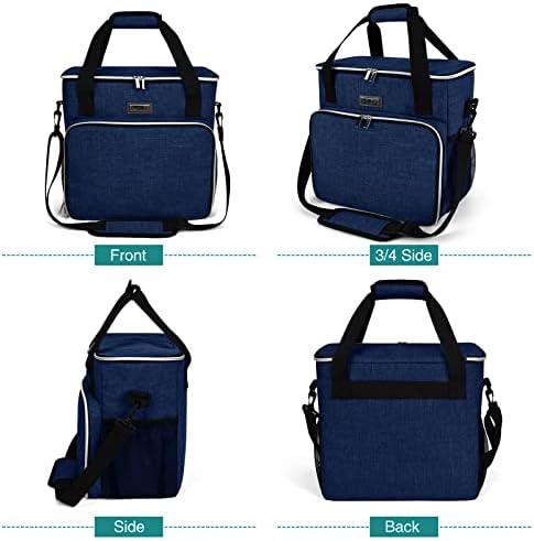 BAGLHER Dog Travel Bag, Pet Travel Bag (ALL Pet Travel Supplies), With 2 Pet Food Containers and 2 Collapsible Silicone Bowls; Essential Kits for Pet Travel Dark Blue - Image 2