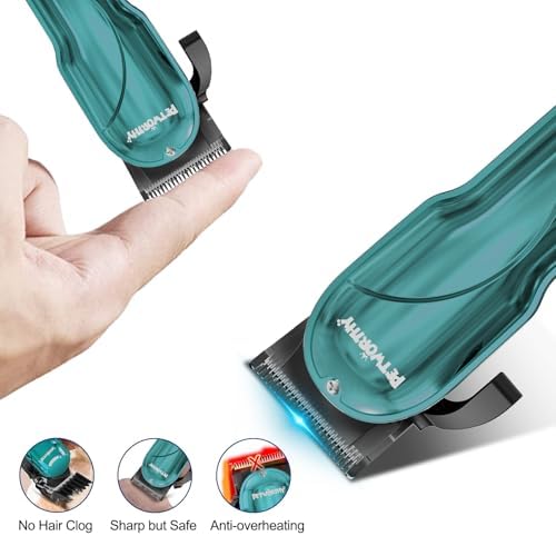 Quiet Dog Grooming Kit - 2000mAh Dog Clippers for Grooming Dog Grooming Clippers for Heavy Thick Hair Coats Waterproof Rechargeable Cordless Clippers Safe and Easy to Clean Home Pet Grooming - Image 3