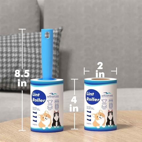 800 Sheets Lint Rollers for Pet Hair Extra Sticky, 4 Handles, 8 Rollers - Image 4