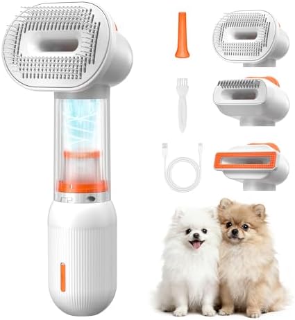 Vacuum Dog Brush for Shedding, Mess-Free Grooming by kurtmark