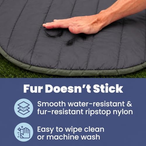 Travel Dog Bed, 42x30in, Foldable & Packable with Carry Bag, Black - Image 3