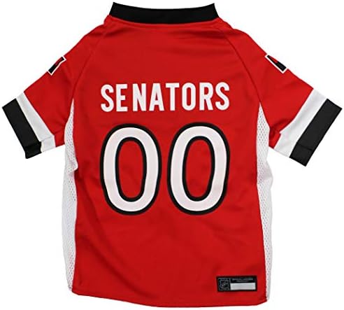NHL Ottowa Senators Jersey for Dogs & Cats, Small. - Let Your Pet be a Real NHL Fan! by PETSFIRST