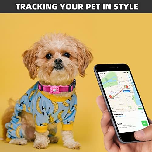 Reflective Dog Collar, Compatible with AirTag, Nylon Pet Cat Puppy Collar for Small, Medium, Large, and Extra Large Dogs - Image 4