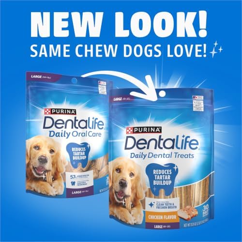 Dentalife Daily Oral Care Dog Treats for Large Dogs, Chicken, 30 ct. - Image 2