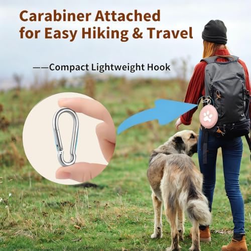 2-in-1 Collapsible Dog Travel Bowl Portable Silicone Carabiner - Image 5