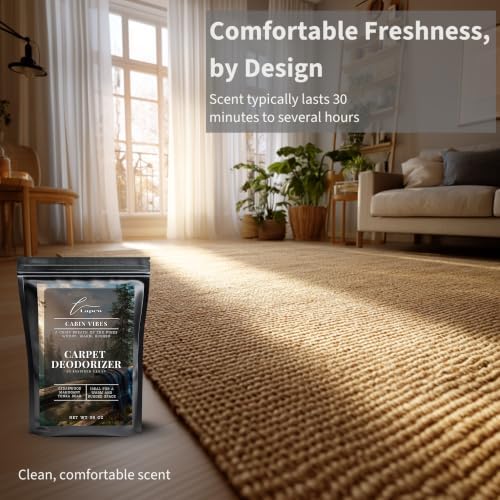 Lapew Cabin Vibes Carpet Deodorizer Powder - Pet Safe Freshener for Vacuuming | Scented Odor Eliminator for Home | 36 oz - Image 5