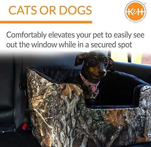 K&H Pet Products Bucket Booster Dog Car Seat, Sturdy Cat or Dog Booster Seats - Small Realtree Edge - Image 4