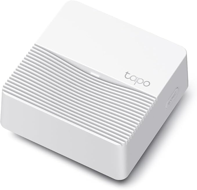TP-Link Tapo Smart Hub with Built-In Chime, REQUIRES 2.4GHz Wi-Fi, Connect up to 64 Smart + 4 Camera Devices, Sub-1G Low-Power Wireless Protocol, 512GB Local Storage, Tapo H200 by Unknown