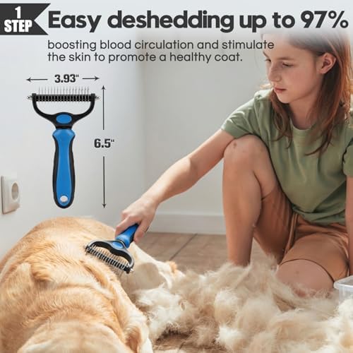 Bonteck Dog Slicker Brush for Dogs Grooming Kit 5PCS Long Haired Doodles - Image 4