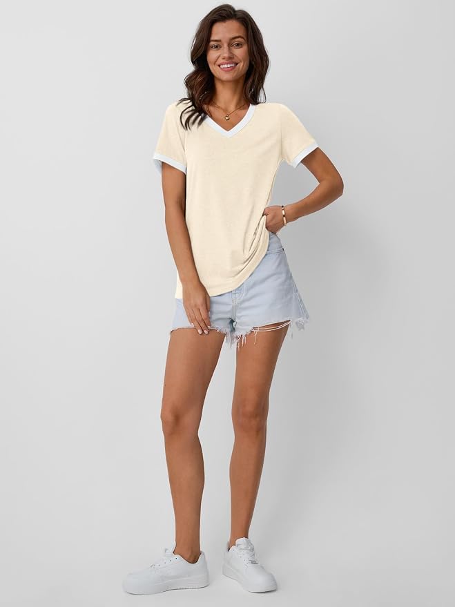 AUTOMET Womens Short Sleeve T-Shirts Summer Tops Casual Soft Tunic V Neck Basic Workout Clothes Spring Fashion Outfits 2026 - Image 5