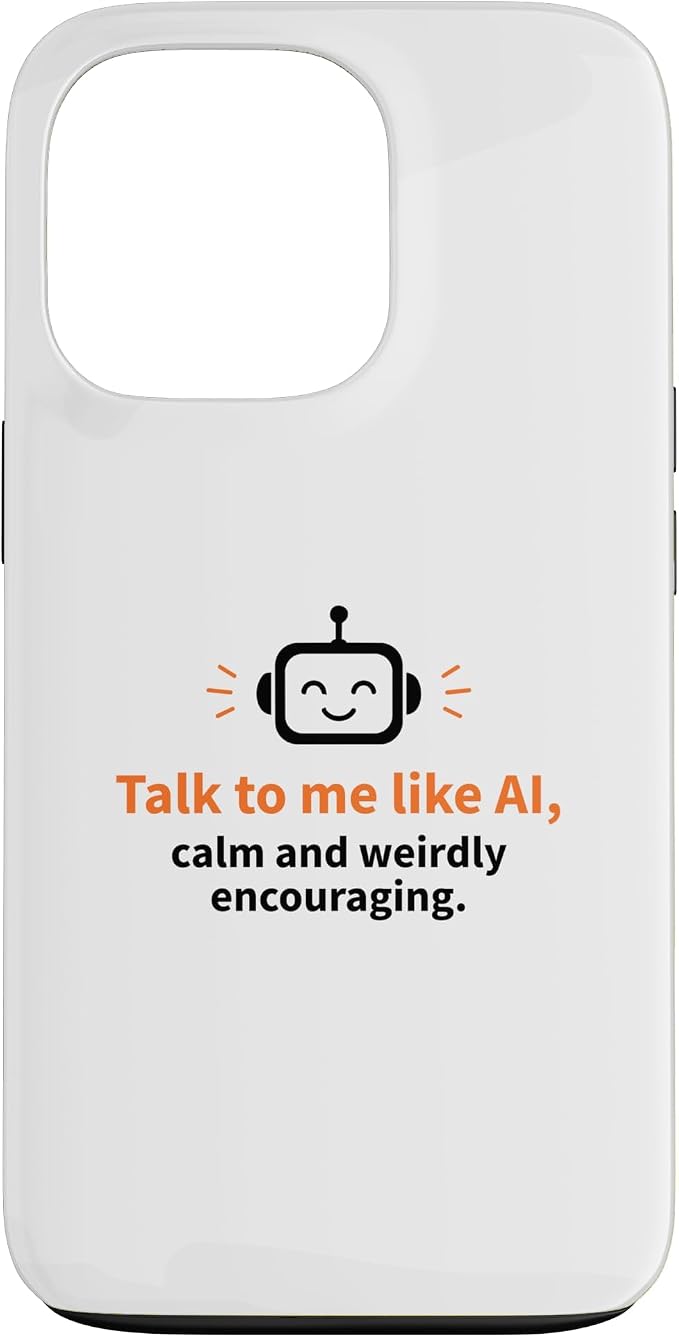 AI Robot Calm Encouraging Tech Support Case for iPhone 13 Pro by Unknown