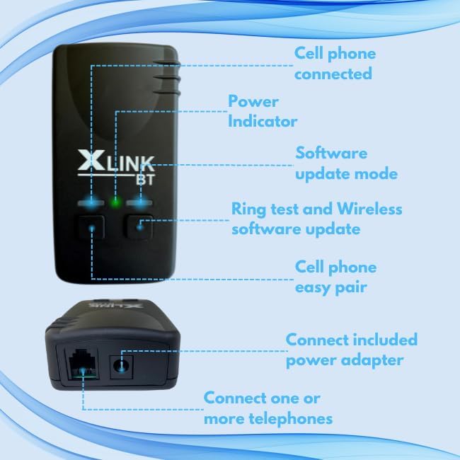 Xtreme Technologies XLink BT HD - Only High Definiton Audio Bluetooth Cell to Home Telephone Adapter (One Cell Phone) - Image 2