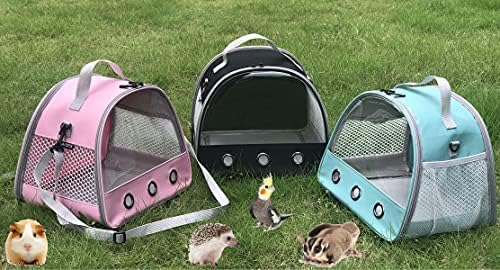 Guinea Pig Carrier, Small Animal Bird Rabbit Turtle Carrier Bag, African Hedgehog Portable Travel Carrier Outdoor Hangbag, Bird Rabbit Guinea Pig Squirrel Carrier - Image 5
