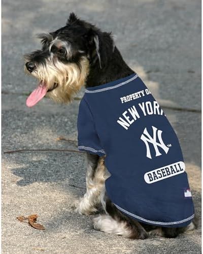 MLB Tee Shirt for Dogs & Cats - New York Yankees Dog T-Shirt, Small. - Image 2