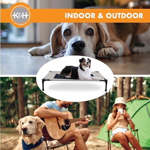 K&H Outdoor Elevated Dog Bed for Medium & Large Pets, Taupe, Large 42x30in - Image 6