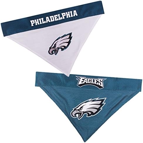 Pets First NFL Philadelphia Eagles Reversible Bandana Size XX-Large for Dogs & Cats. 2 Sided Sports Bandana, Premium Embroidery Team Logo, Many NFL Teams Available by PETSFIRST