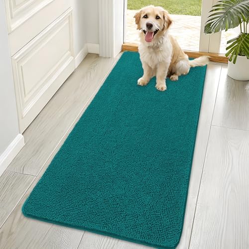 OLANLY Dog Door Mat for Muddy Paws 70x35, Super Absorbent Chenille Mud Mat by OLANLY
