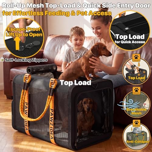 PAWZIDEA Expandable Large Pet Carrier, Soft-Sided 2–4 Cats Carrier Up 55lbs - Image 6