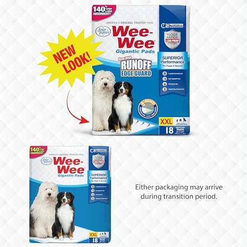 Four Paws Wee-Wee Superior Performance Pee Pads for Dogs with Runoff Barrier Edge Guard Protection, Puppy & Dog Potty Training Pads, Housebreaking Supplies, 27.5" x 44" (18 Count) - Image 2