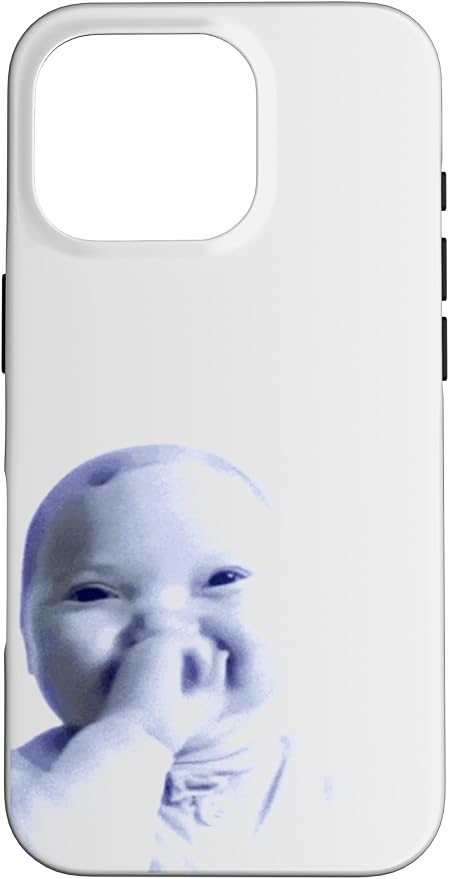 AI Baby Holding Laugh Meme Case for iPhone 16 Pro by Unknown