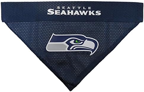 Pets First NFL Seattle Seahawks Reversible Bandana Size XX-Large for Dogs & Cats. 2 Sided Sports Bandana, Premium Embroidery Team Logo, Many NFL Teams Available - Image 2