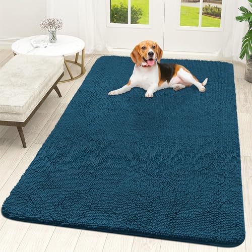 OLANLY Dog Door Mat for Muddy Paws 70x46, Super Absorbent Chenille Mud Mat by OLANLY