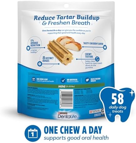 Dentalife Purina Daily Oral Care Dental Dog Treats for Small Dogs, 58 ct - Image 6