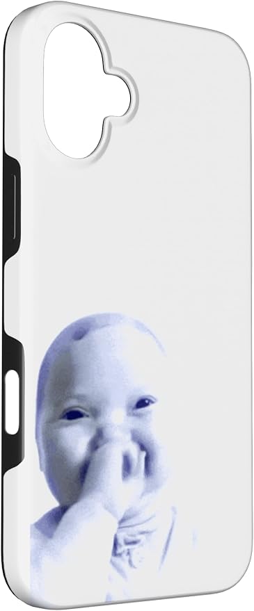 AI Baby Holding Laugh Meme Case for iPhone 16 Plus - Image 3