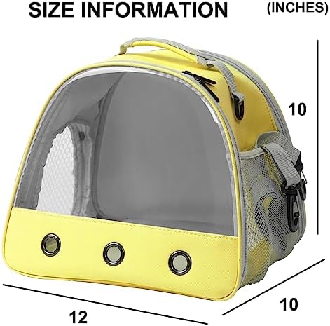 Bearded DragonTravel Cage,Lizards Carrier, Small Animal Travel Carrier for Hedgehog Rat Parrot Bird Guinea Pig, Portable Guinea Pig Travel Bag for 2 - Image 3