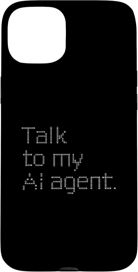 Talk to My AI Agent - Minimalist Tech Design Case for iPhone 15 Plus by Unknown