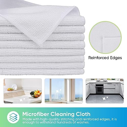 HOMEXCEL 24PK Microfiber Cleaning Cloth, Cleaning Rag for Home, 11.5x11.5in - Image 2