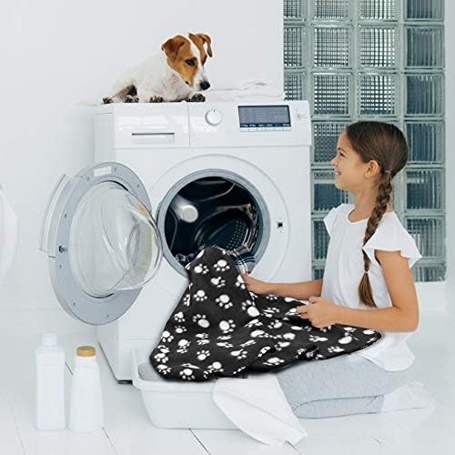 Comsmart Dog Blankets, 6 Pack Fleece Pet Blankets, 39x35 inches, Black - Image 6