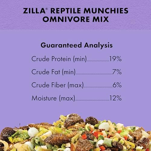 Zilla Reptile Munchies Omnivore Mix, Dehydrated Vegetables, 4 Oz - Image 5