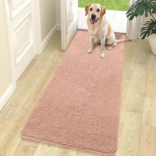 OLANLY Dog Door Mat for Muddy Paws 70x24, Super Absorbent Chenille Mud Mat by OLANLY