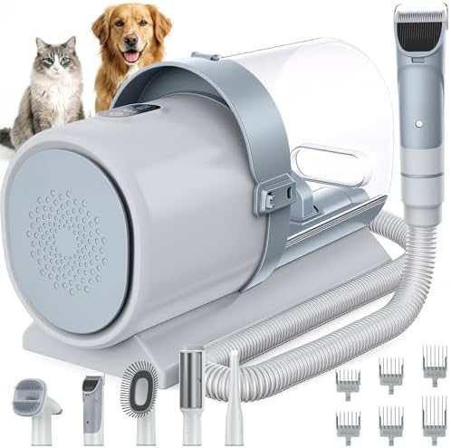 NEWBULIG Pet Grooming Vacuum Kit for Cats and Dogs, 2.5L Dust Cup by NEWBULIG