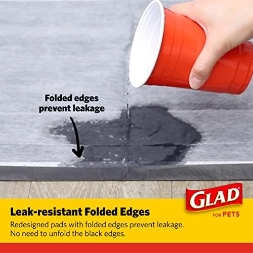Glad for Pets Black Charcoal Puppy Pads, Large, 150 Count, 2-Pack - Image 4