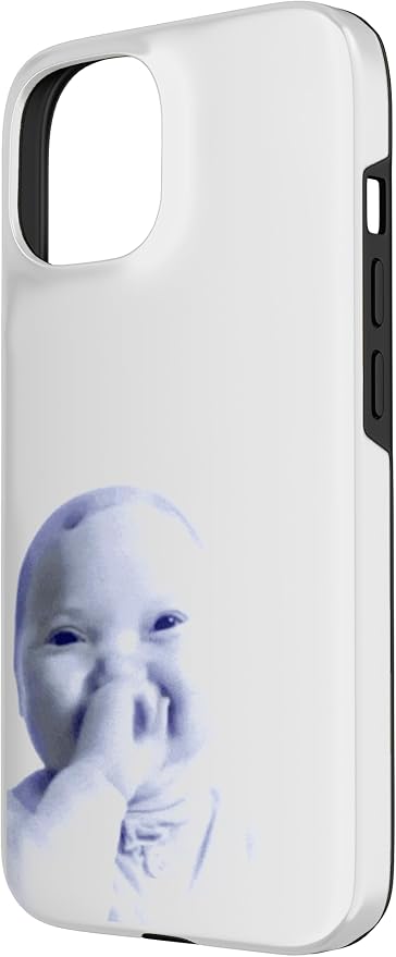 AI Baby Holding Laugh Meme Case for iPhone 15 - Image 2