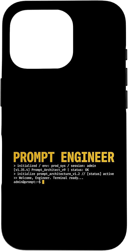 Prompt Engineer Terminal Screen AI Developer Software Coder Case for iPhone 16 Pro by Unknown
