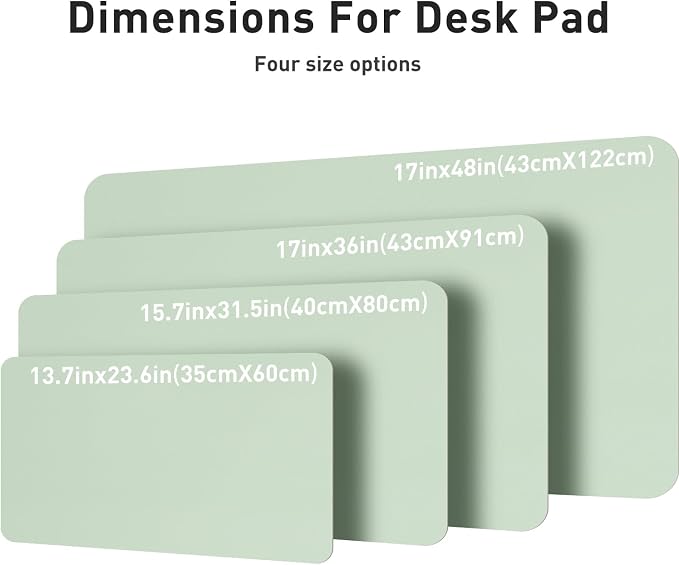 Aothia Large PU Leather Desk Pad Protector – Non-Slip Mouse Pad & Writing Mat for Office/Home, Waterproof, Easy to Clean (31.5" x 15.7", Aqua) - Image 6