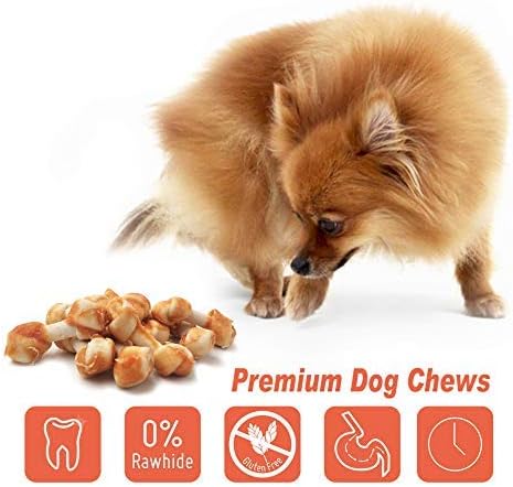 LuvChew Premium Dog Bones, Made with Real Chicken & Wholesome Vegetables, Rawhide Alternative, Large 2pcs/Pack x2packs - Image 2