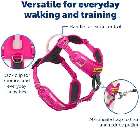 PetSafe Easy Walk Comfort No Pull Dog Harness, Pink, Medium (Pack of 3) - Image 4