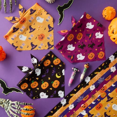 Weewooday 50 Pcs Halloween Dog Bandanas Bulk for Charm Large Pets - Image 5
