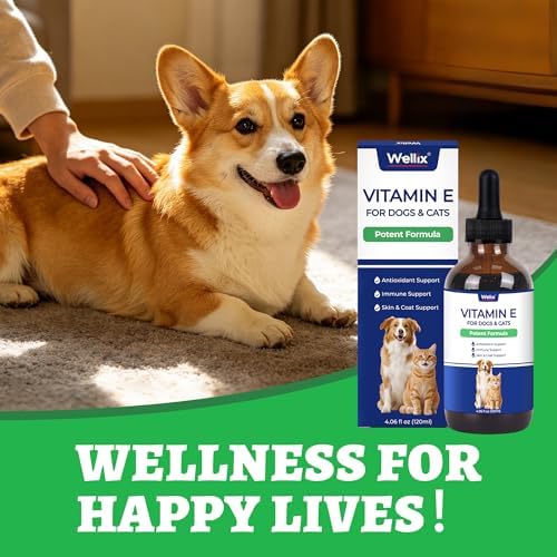 Wellix 4.06 fl oz Vitamin E for Dogs and Cats for Healthy Skin and Coat - Image 7